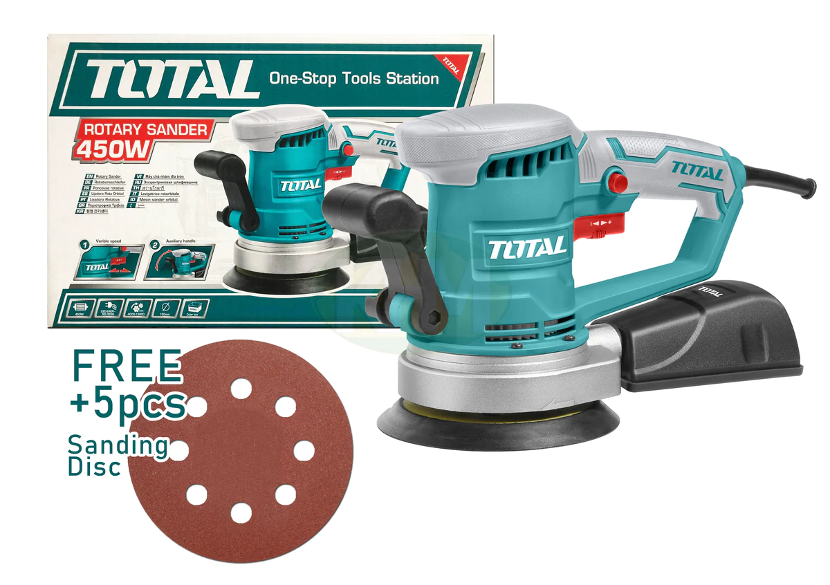 Total TF2041506 Rotary Sander / Random Orbit Sander – vertexpowertools