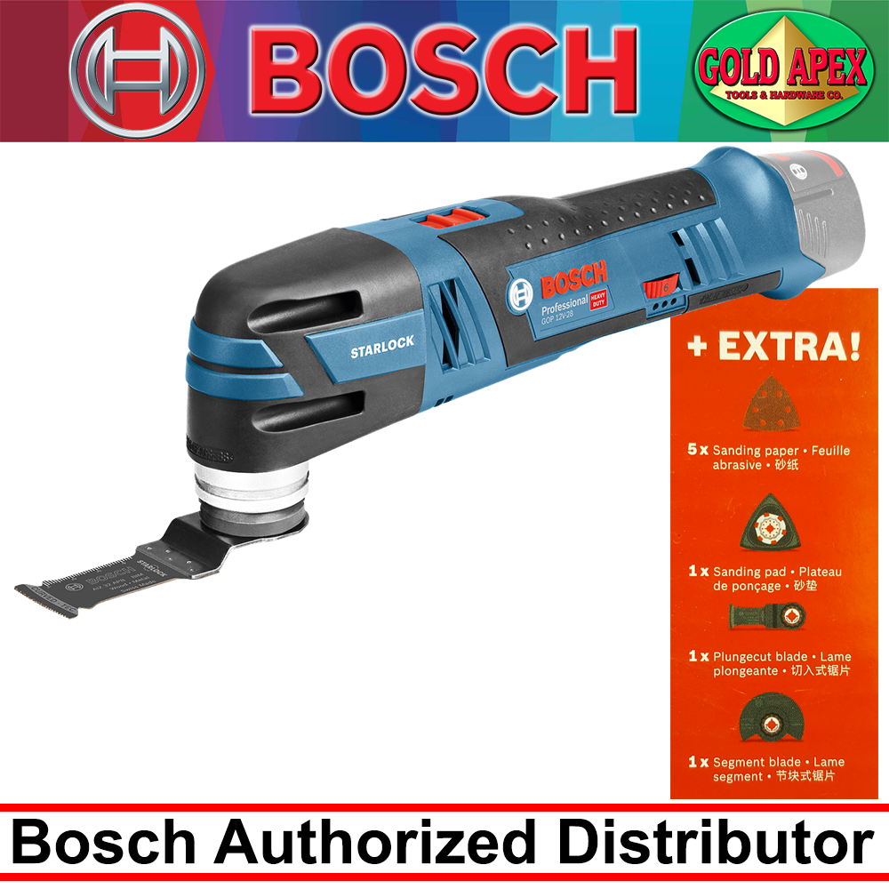 Bosch GOP 12V-28 Cordless Oscillating Tool / Multi Tool (Bare Tool) - goldapextools