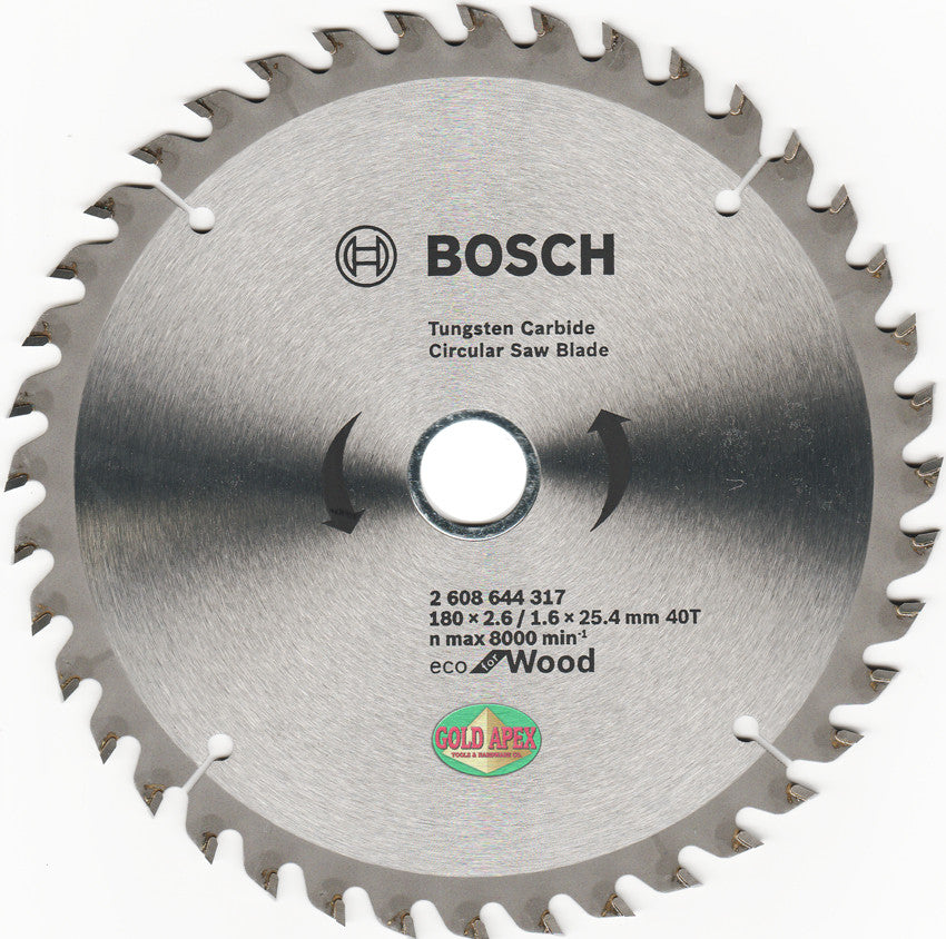 Bosch ECO Circular Saw Blade 7"x40T - goldapextools