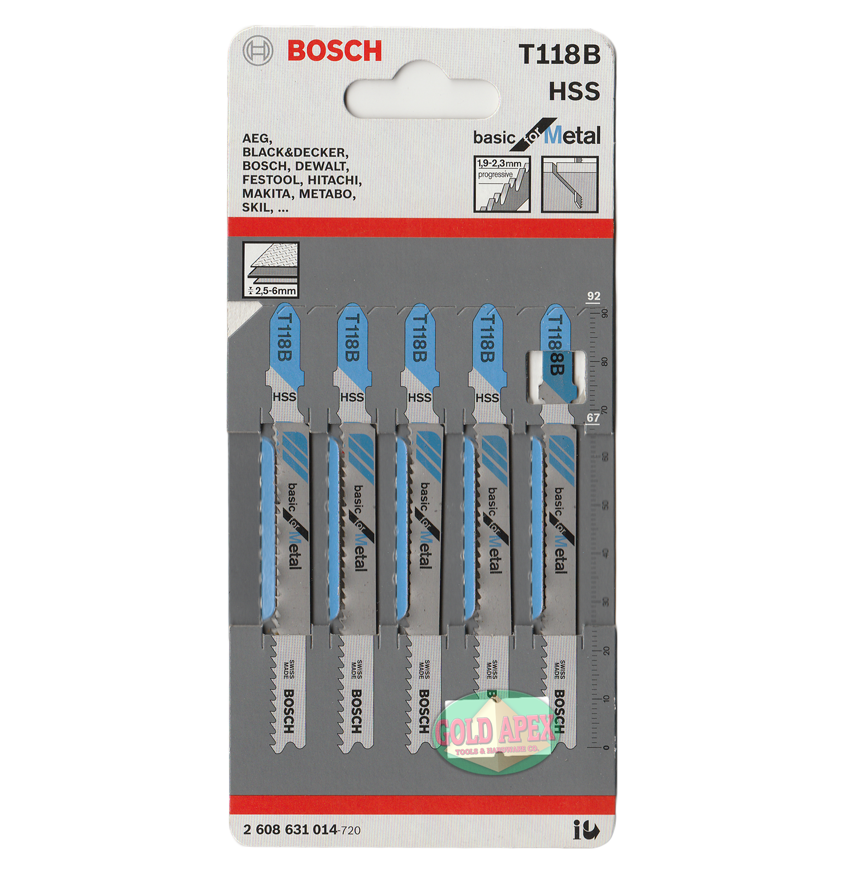 Bosch T118b Jigsaw Blade (metal) – Vertexpowertools