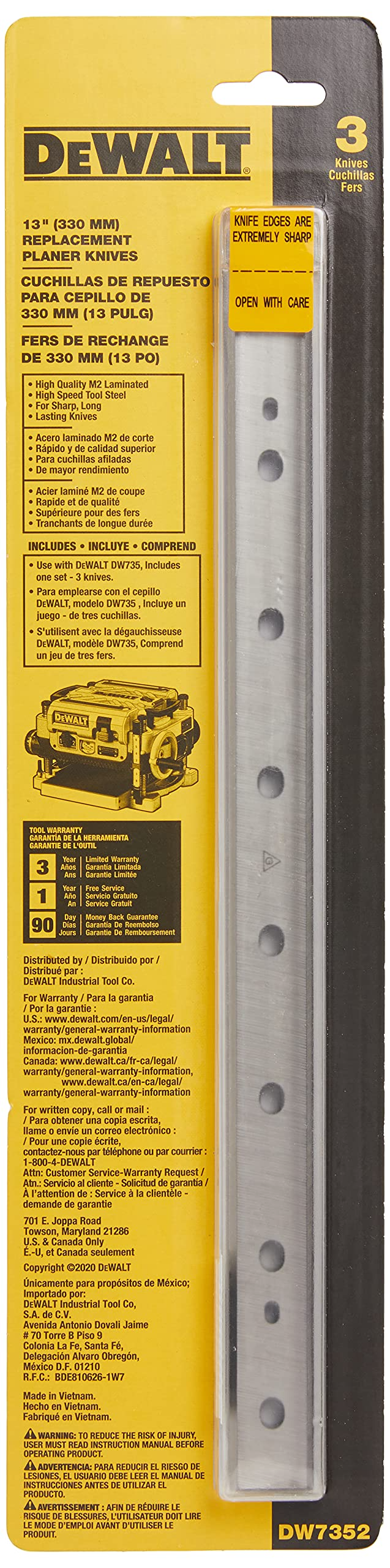 Dewalt planer online blade