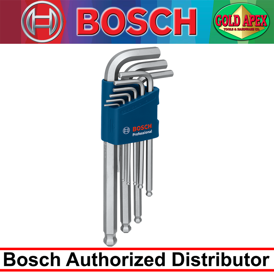 Bosch 1 600 A01 TH5 9Pcs Allen Hex Key Set – vertexpowertools