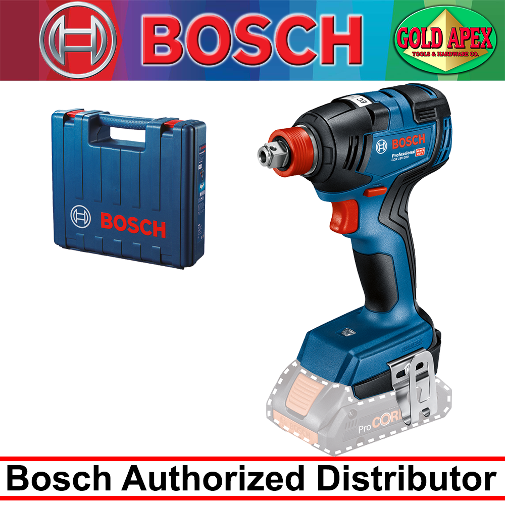 Bosch GDX 18V-200 Cordless Brushless Impact Driver Impact Wrench