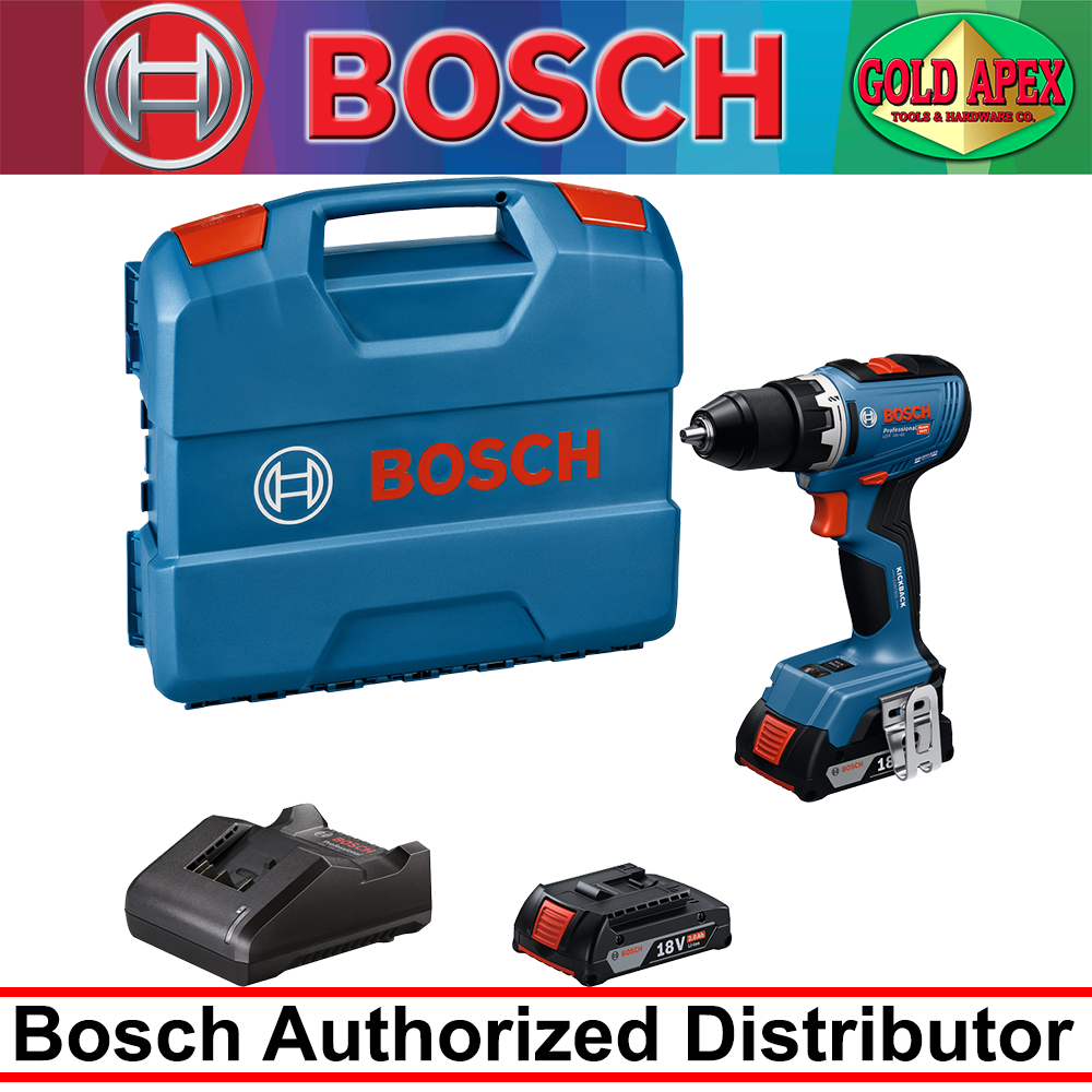 Bosch GSR 18V-65 18V Cordless Brushless Drill Driver 13mm (Set)