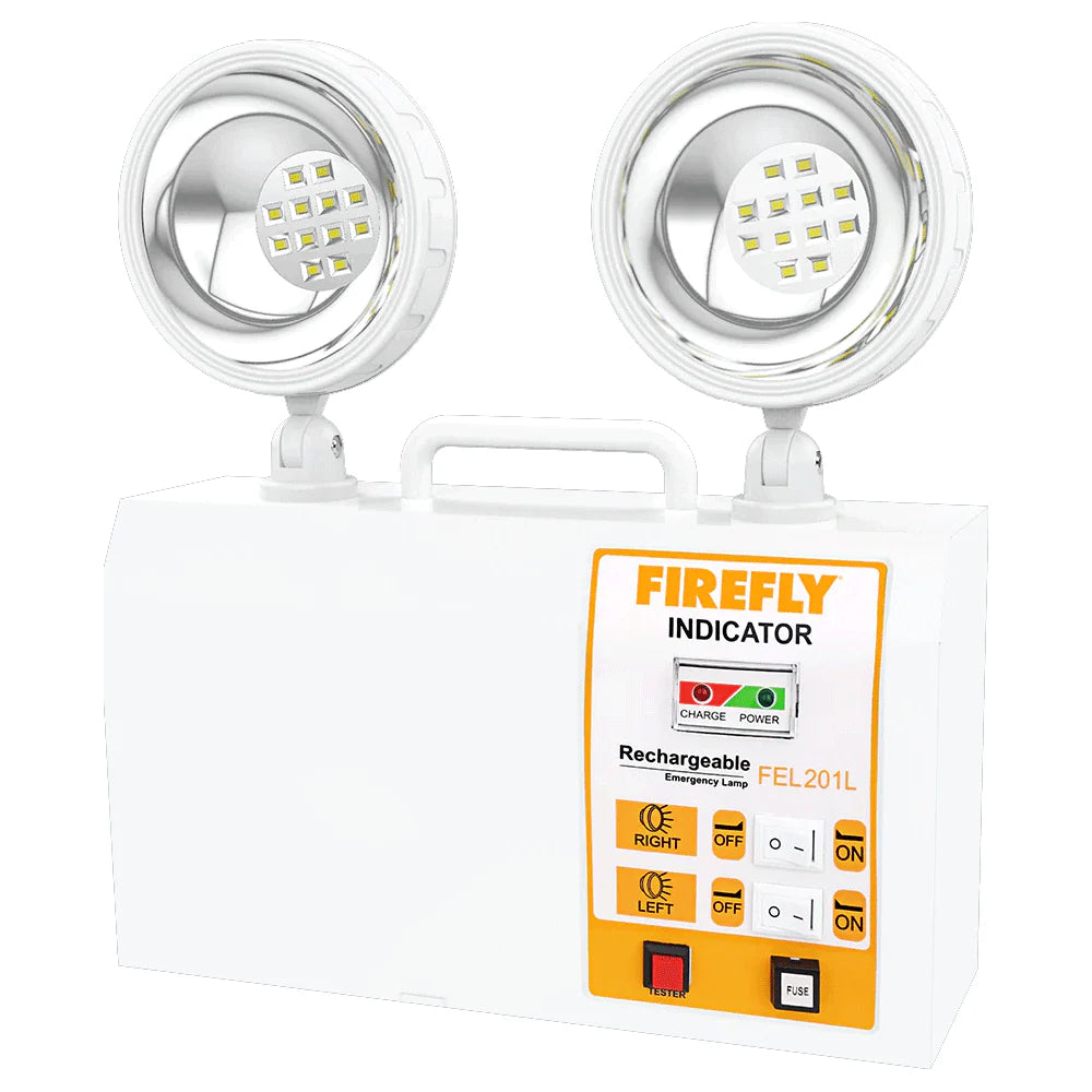 Firefly FEL201L Rechargeable Twinhead Emergency Lamp – vertexpowertools