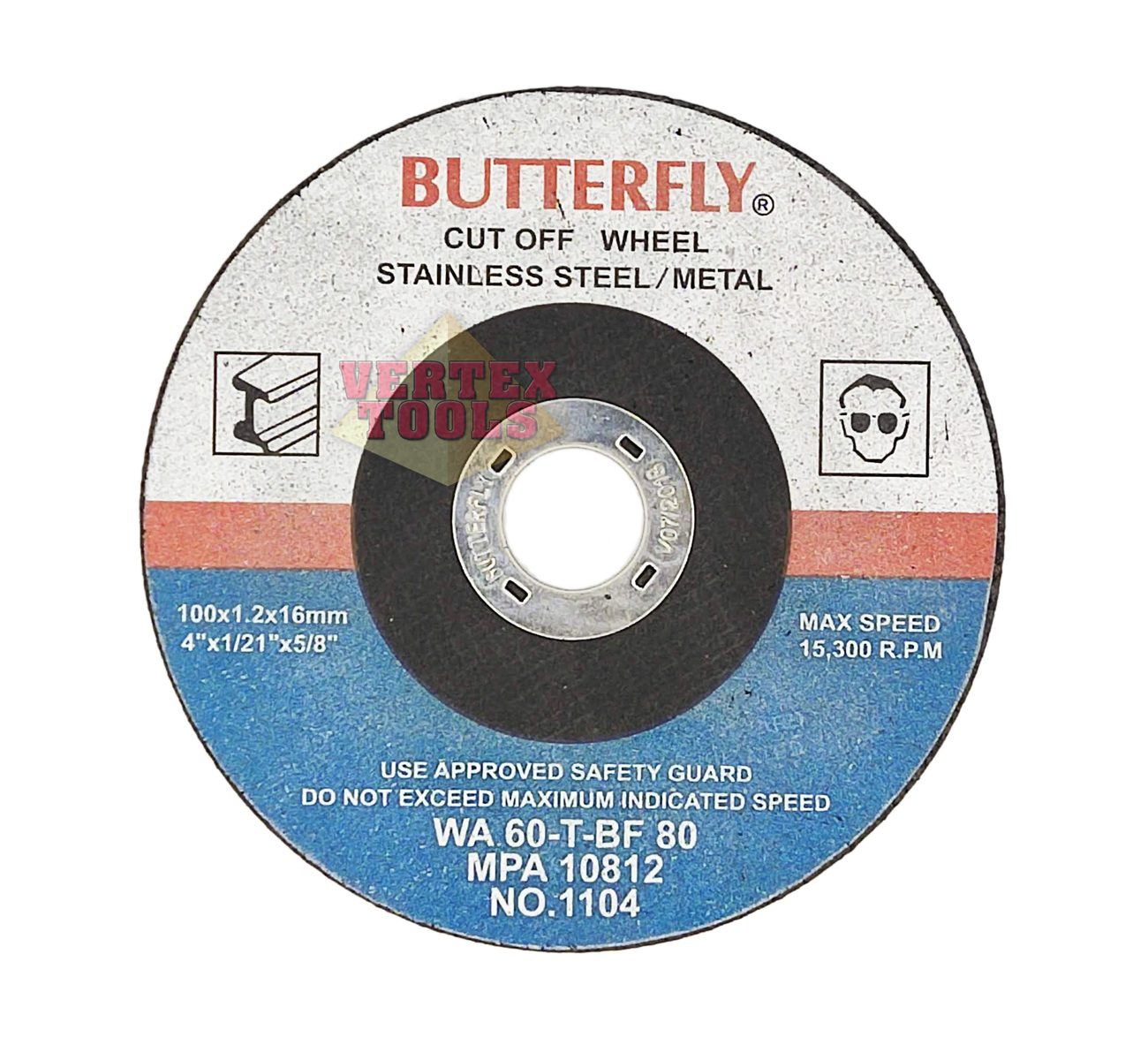 Butterfly Cutting Disc 4 For Stainless Vertexpowertools Butterfly cutting disc 4 for stainless vertexpowertools