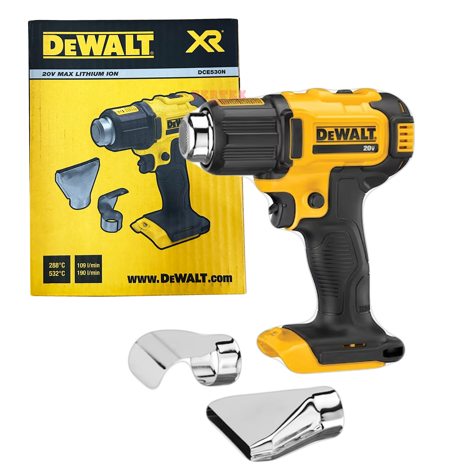 DeWalt DCE530 18v XR Cordless Heat Gun - Body Only 5035048722886