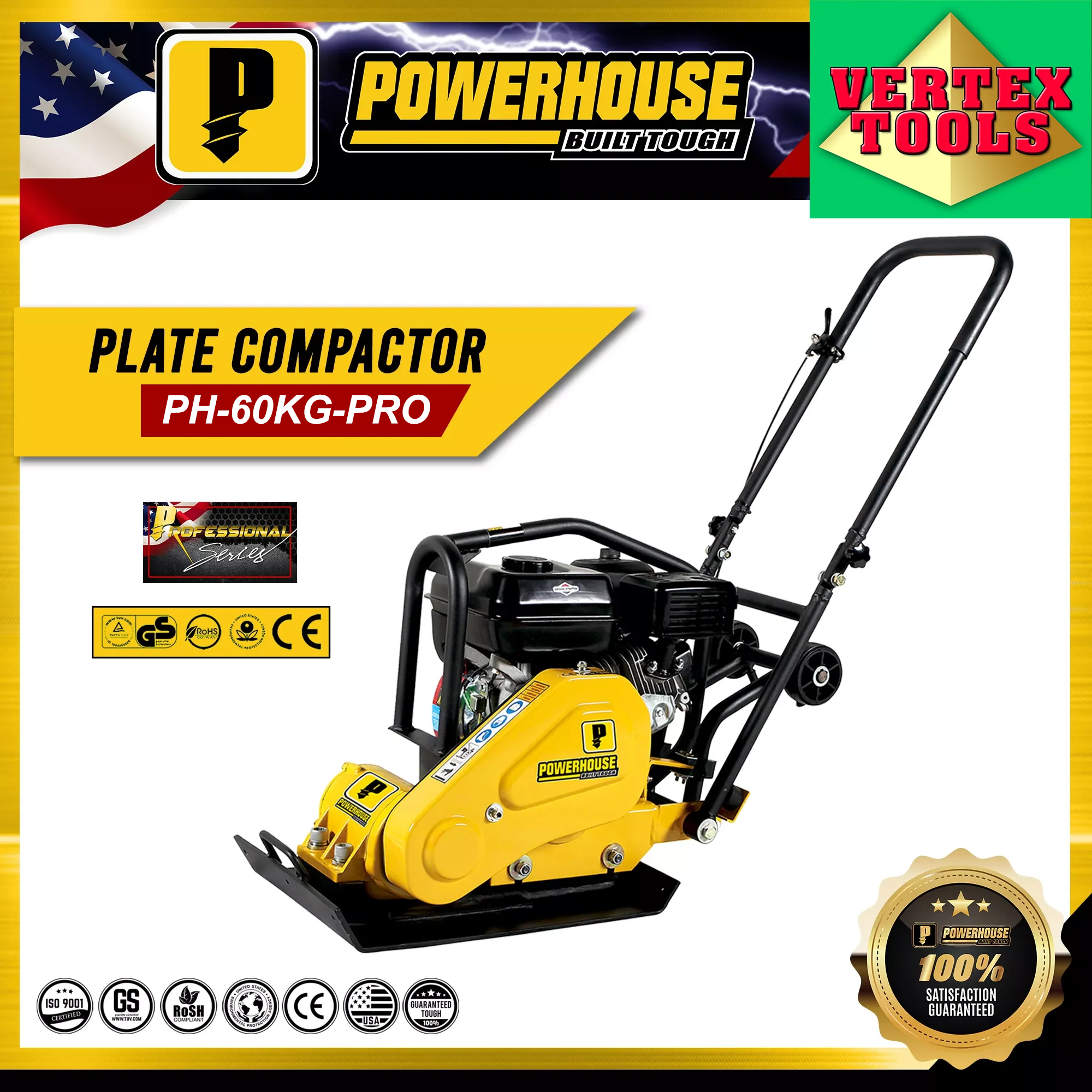 Powerhouse Engine Plate Compactor – vertexpowertools