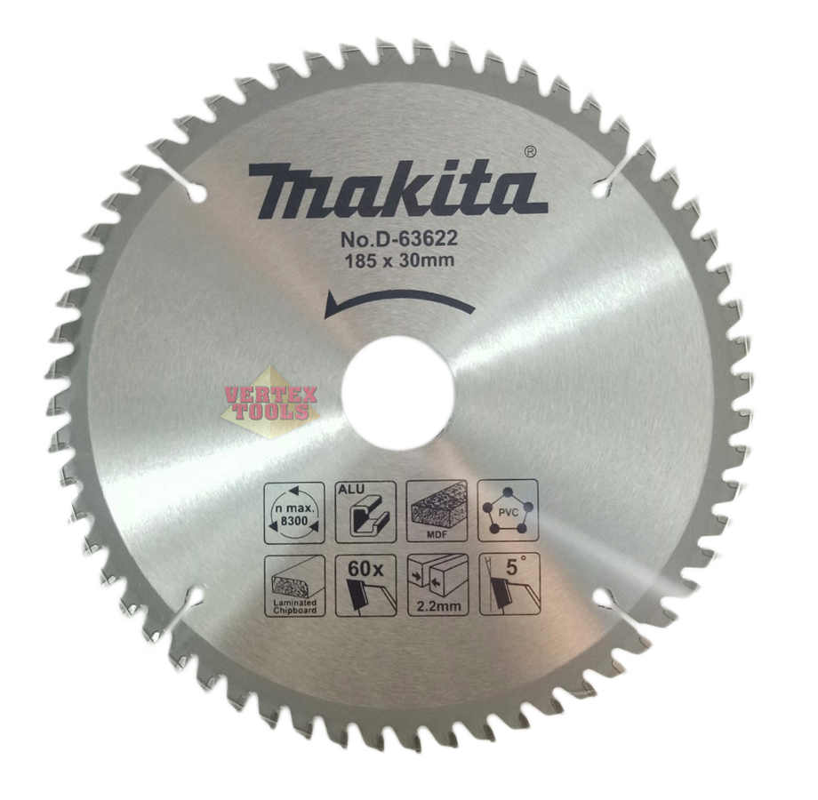 Makita D 63622 Circular Saw Blade 7 1 4 x 60T Multi Purpose vertexpowertools