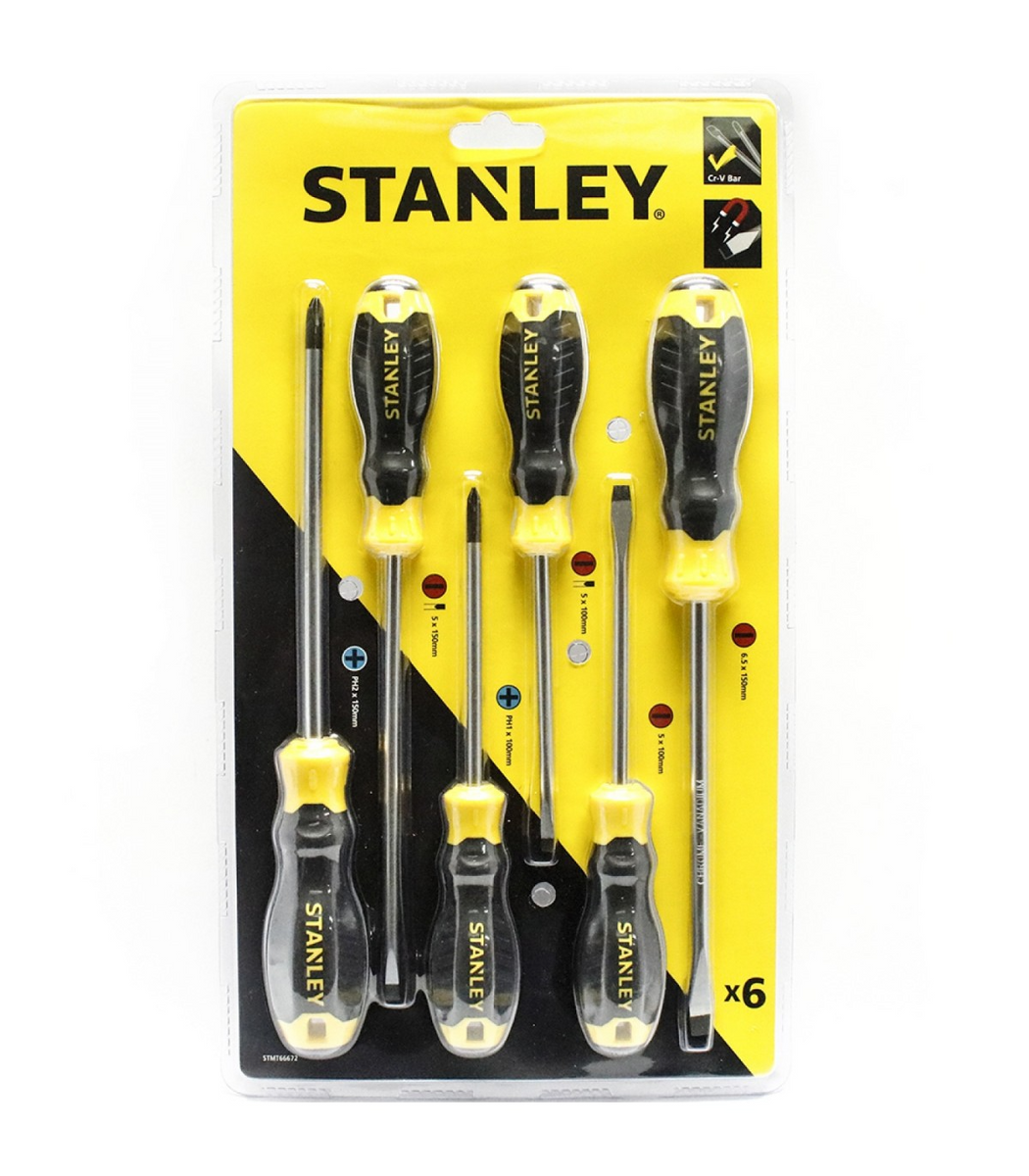 Stanley 66-672 Cushion Grip Screwdriver 6 Pcs/Set – vertexpowertools
