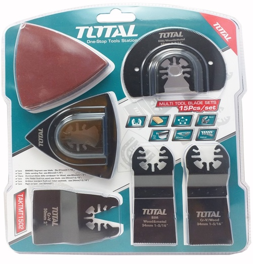 Total TAKTMT1502 15 Pcs Oscillating Tool Blade Set