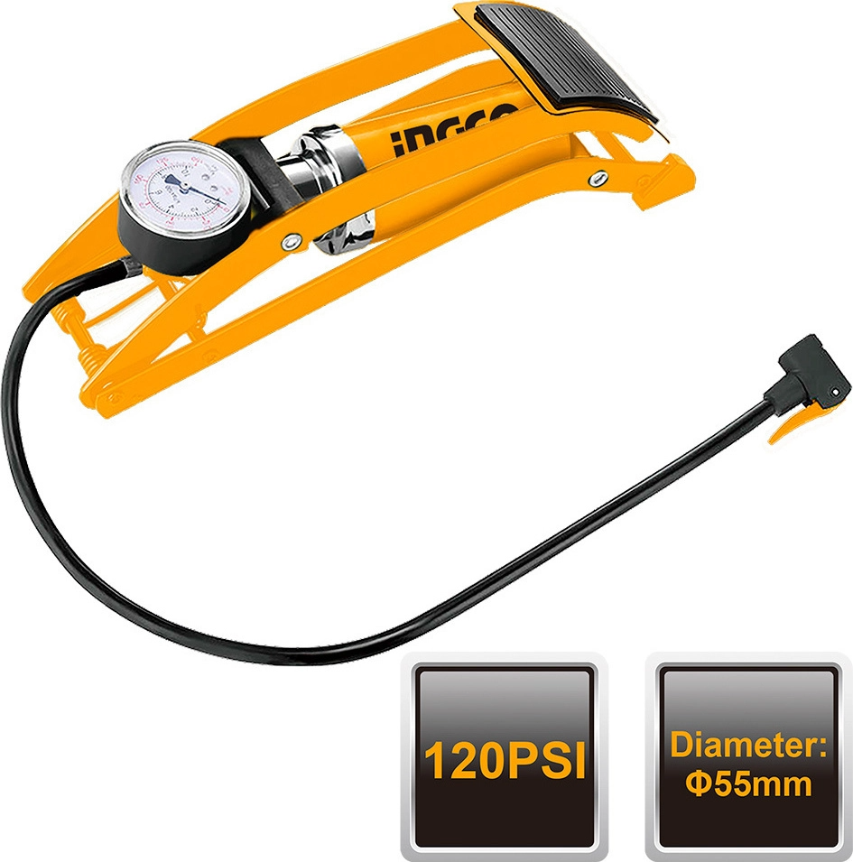 Hand pump tire hot sale inflator