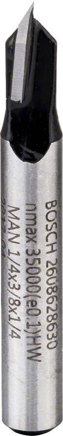 Bosch 2608628630 V-Groove Router Bit 1/4