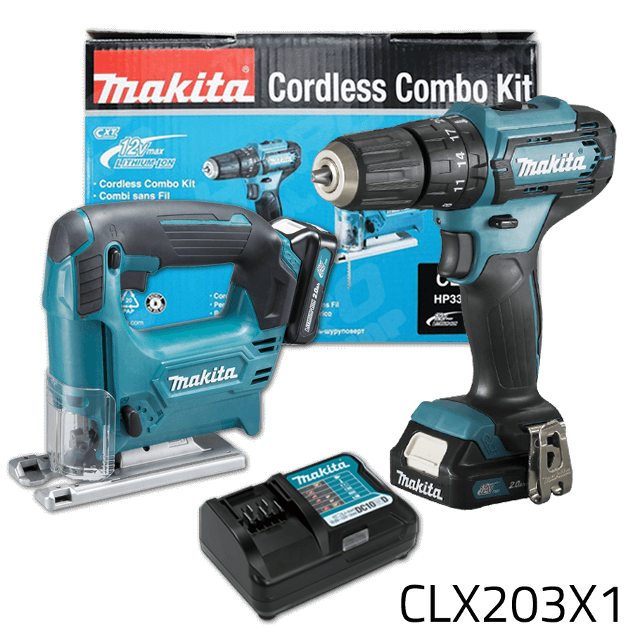 Makita CLX230X1 12V CXT Series Cordless Combo Kit Hammer Drill