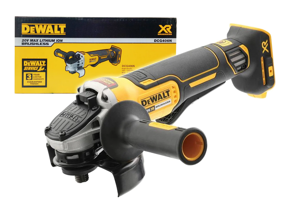 Dewalt DCG406N 20V Cordless Brushless Angle Grinder 4 Bare Tool Pa vertexpowertools