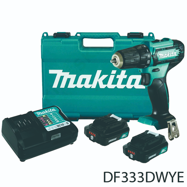 Makita DF333DWYE 12V Cordless Driver Drill CXT Series