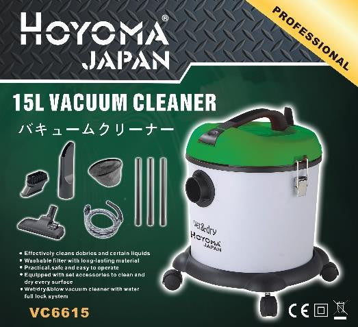 Hoyoma VC6615 Vacuum Cleaner 15L - goldapextools
