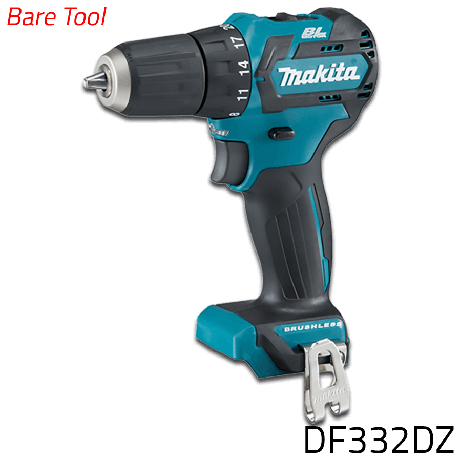 Makita DF332DZ 12V Cordless Brushless Drill Driver CXT Series Bar vertexpowertools