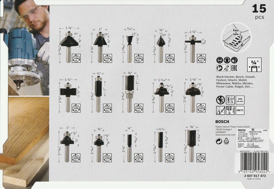 Bosch professional store router bits