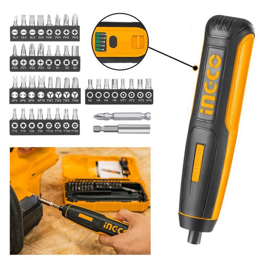 Ingco CSDLI0403 4V Cordless Screwdriver vertexpowertools