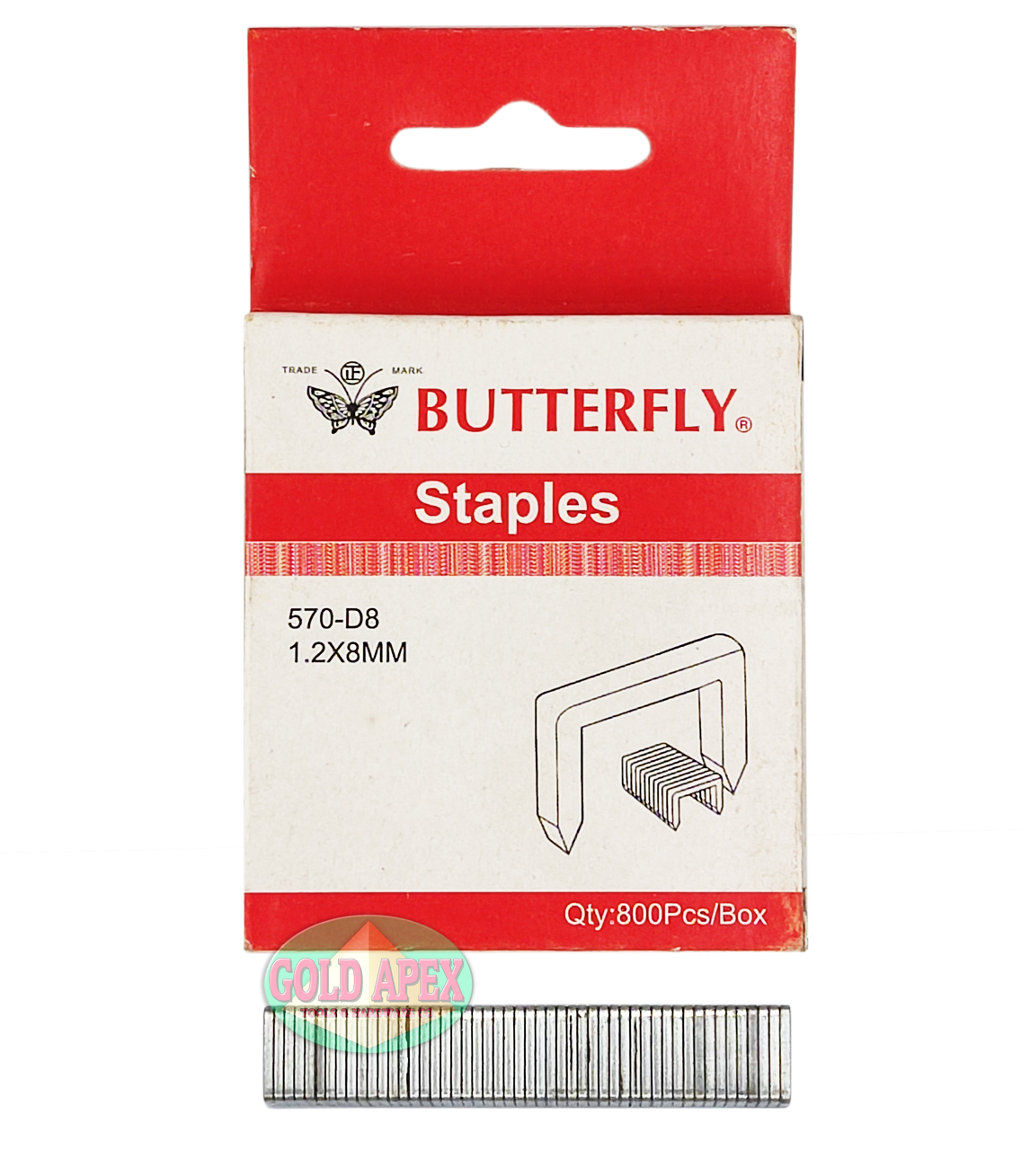 Butterfly #570 D-Shape Staples – vertexpowertools