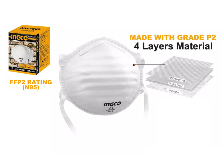 Ingco HDM01 Dust Mask (N95) – vertexpowertools
