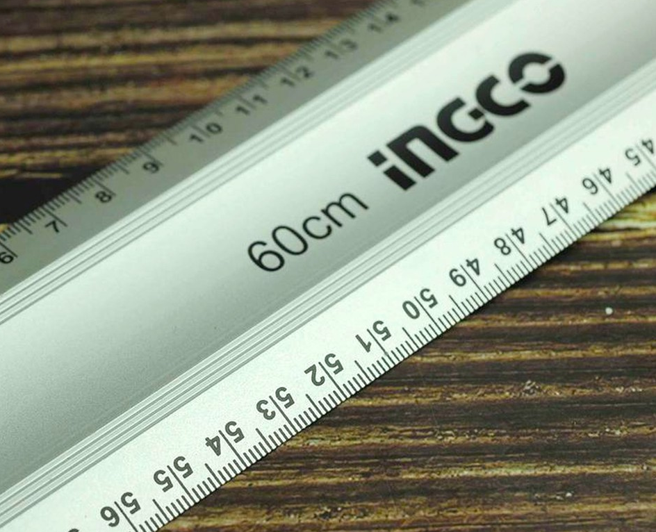 Ingco HAR01060 Aluminum Ruler 60cm – vertexpowertools