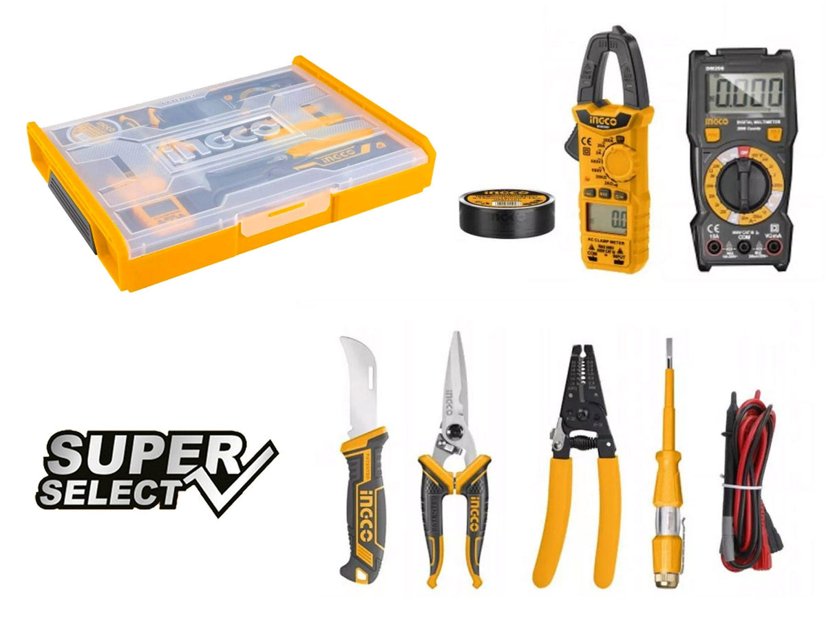 Ingco HKTV01T071 7pcs Telecom Hand Tools Set with Case (SS ...