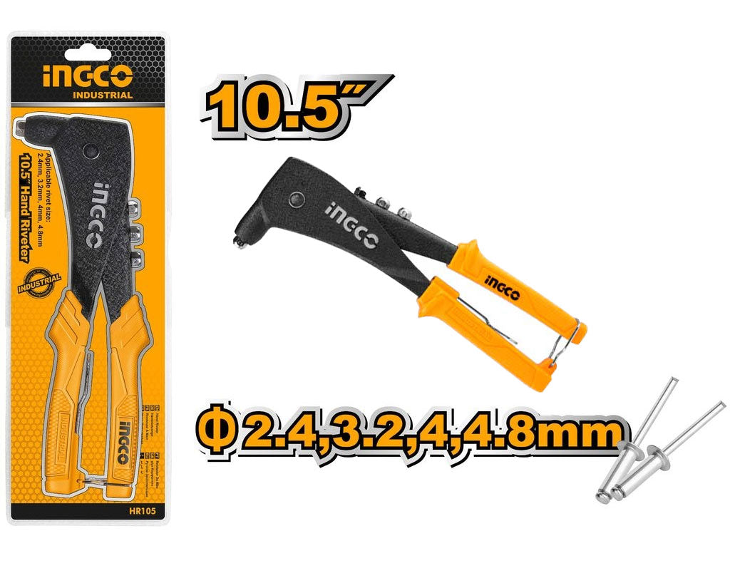 Ingco HR105 Hand Riveter 4-Nose – vertexpowertools
