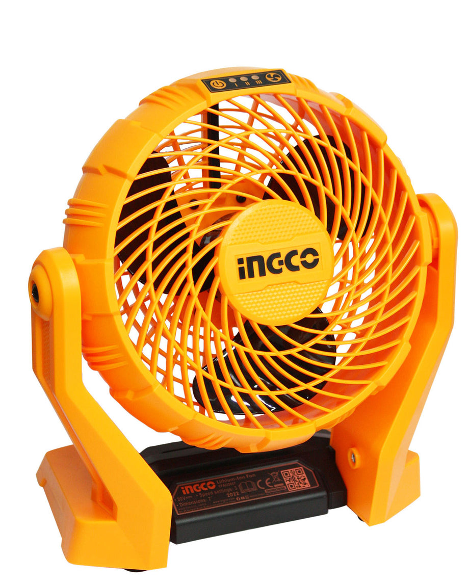 INGCO CFALI2007 20V Lithium-ion Fan - Compact Cooling, 7 Diameter