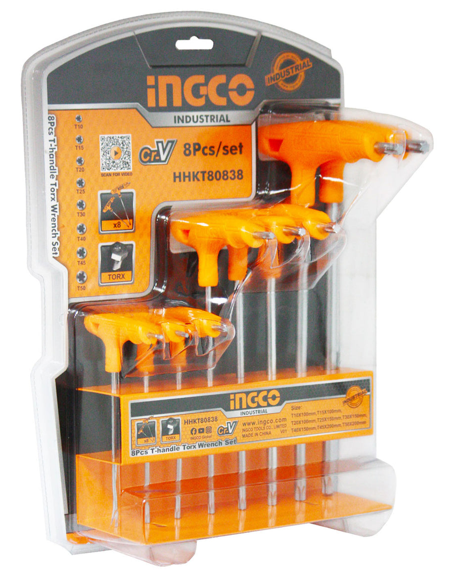 tthk_trtk83 TOTAL 8 Pcs T-handle torx wrench set (THHW80836)