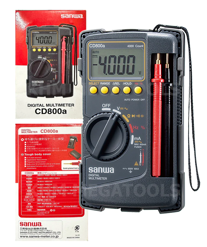 Sanwa CD800A Digital Multi Tester – vertexpowertools Sanwa CD800A Digital Multi Tester – vertexpowertools