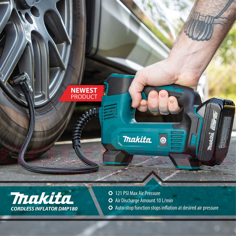 Makita DMP180Z 18V Cordless Inflator LXT Series Bare Tool vertexpowertools