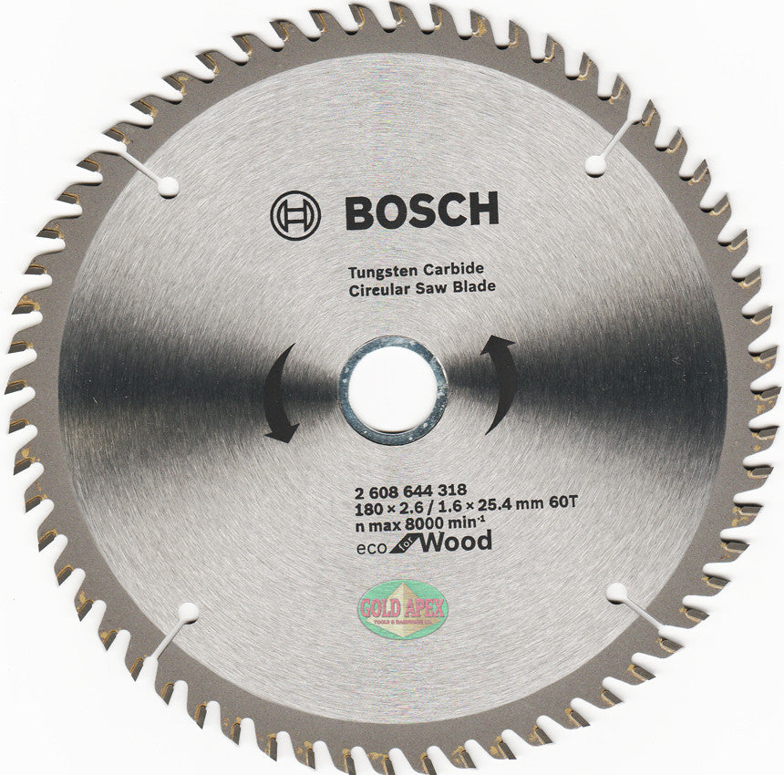 Bosch ECO Circular Saw Blade 7"x60T - goldapextools