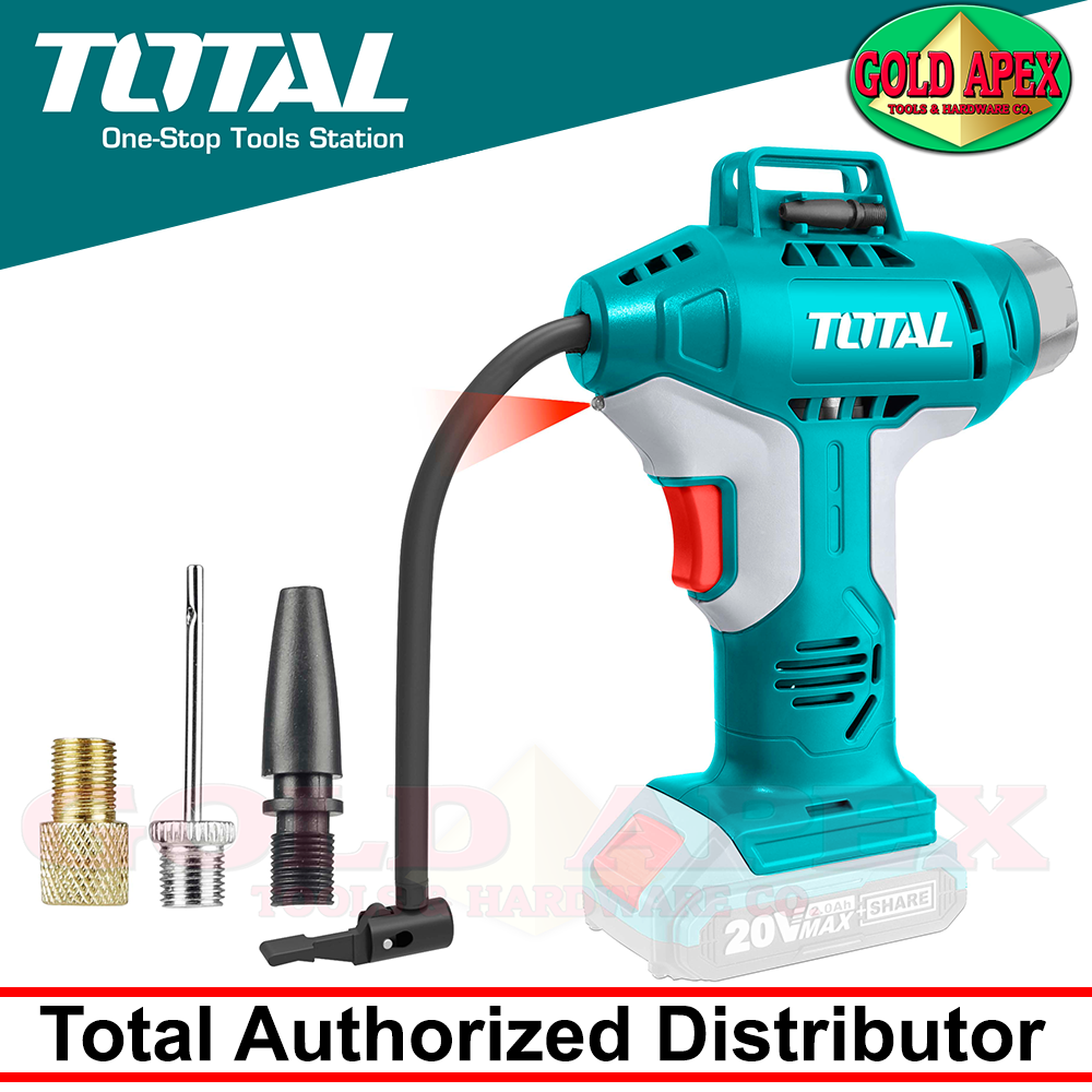 Total TACLI2001 20V Cordless Auto Air Compressor Tire Inflator 150PSI Bare Tool