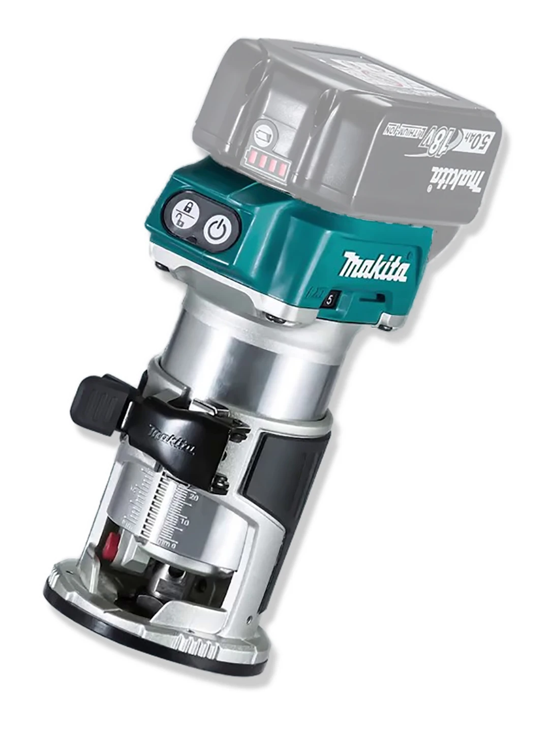 Makita DRT50Z 18V Cordless Brushless Laminate Trimmer Palm Router L vertexpowertools