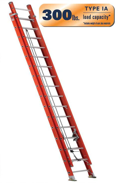 Ridgid Fiberglass Industrial Extension Ladder – vertexpowertools