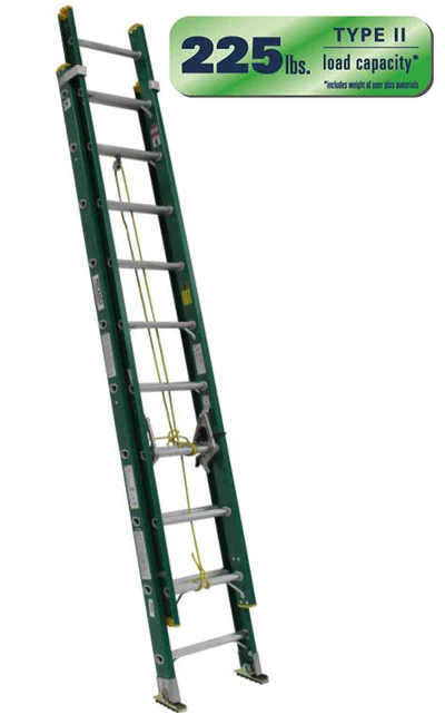 Ridgid Fiberglass Industrial Extension Ladder – vertexpowertools
